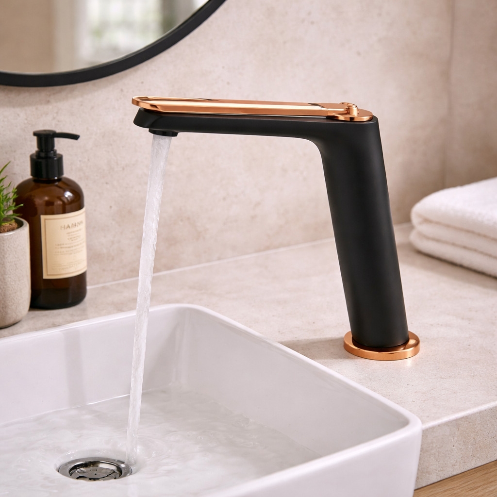 2542 BG-Tall Brass Basin Mixer