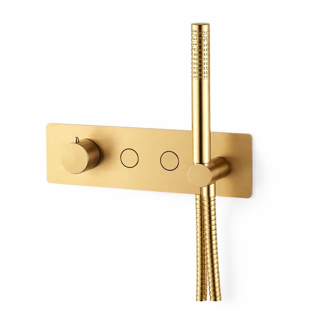 Concealed Thermostatic-2Way Brushed Gold
