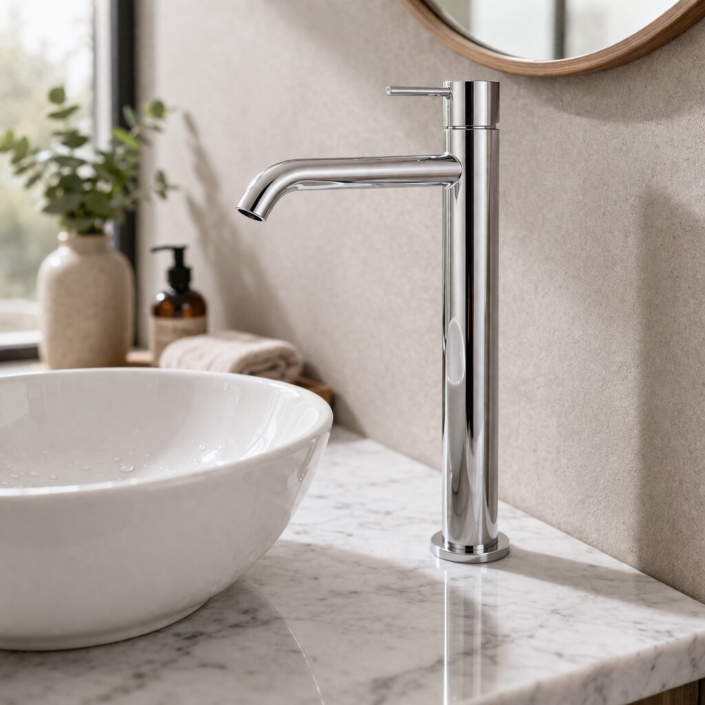 High Basin Mixer Chrome