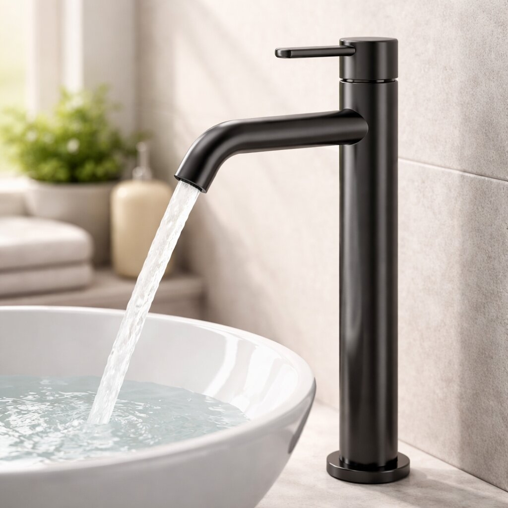 High Basin Mixer Gun Metal