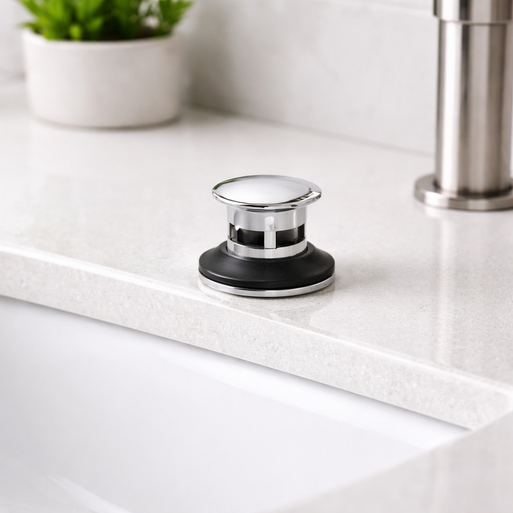 CLICKER DRAIN WITH OVER FLOW