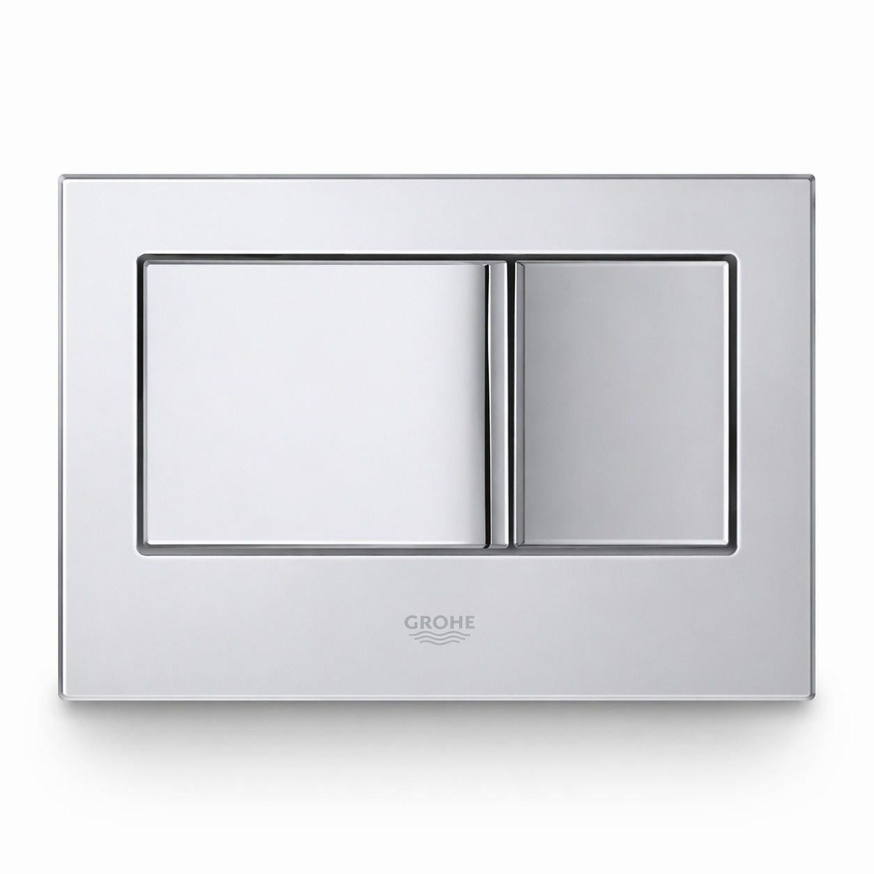 BEVEL WHITE MATTE FACEPLATE W/GOLD LOGO