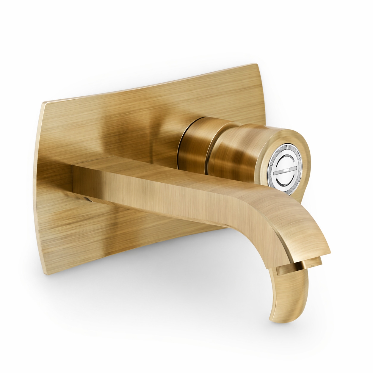 Wall mounted single control wash basin