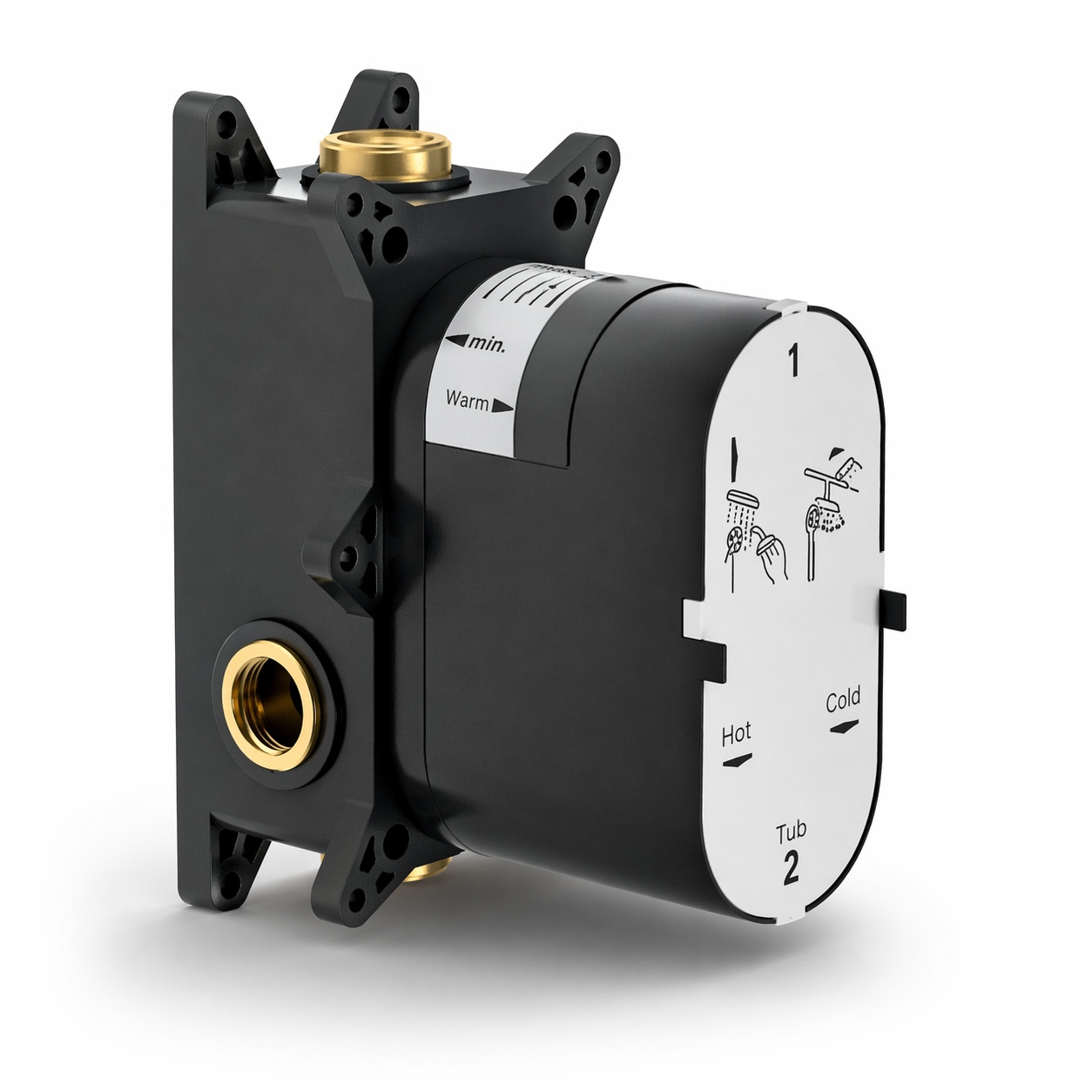 FLUSH FIT PARTS FOR SHOWER WITH DIVERTER