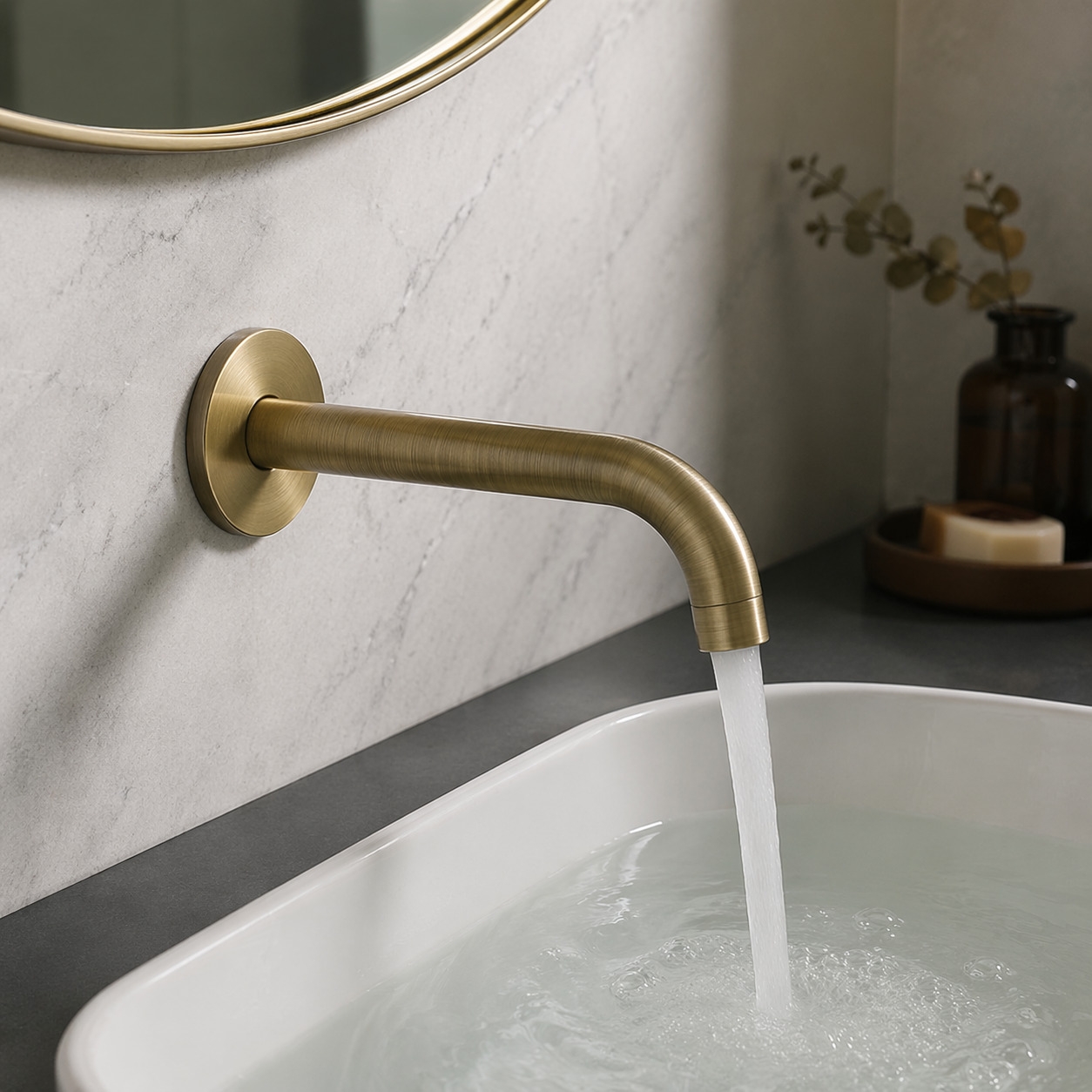 VELIS Wall mounted spout 200 mm CaffÃ¨