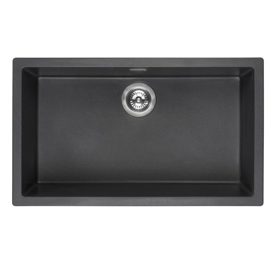 Reginox Amsterdam 72 Black Silvery Kitchen Sink