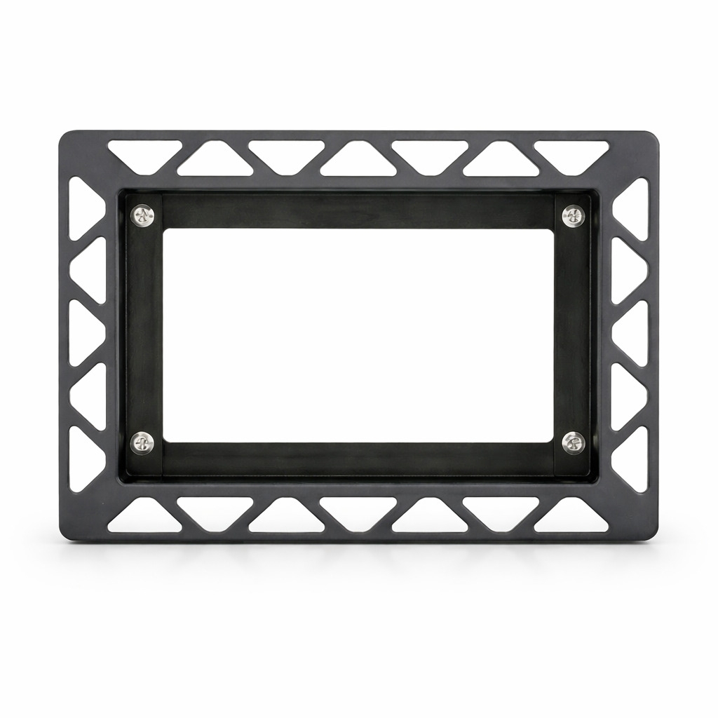 Flush Mounting Installation Frame Black