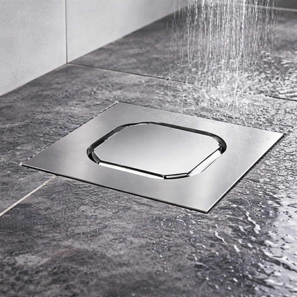 TECE Drain Point S Grate Frame Stainless