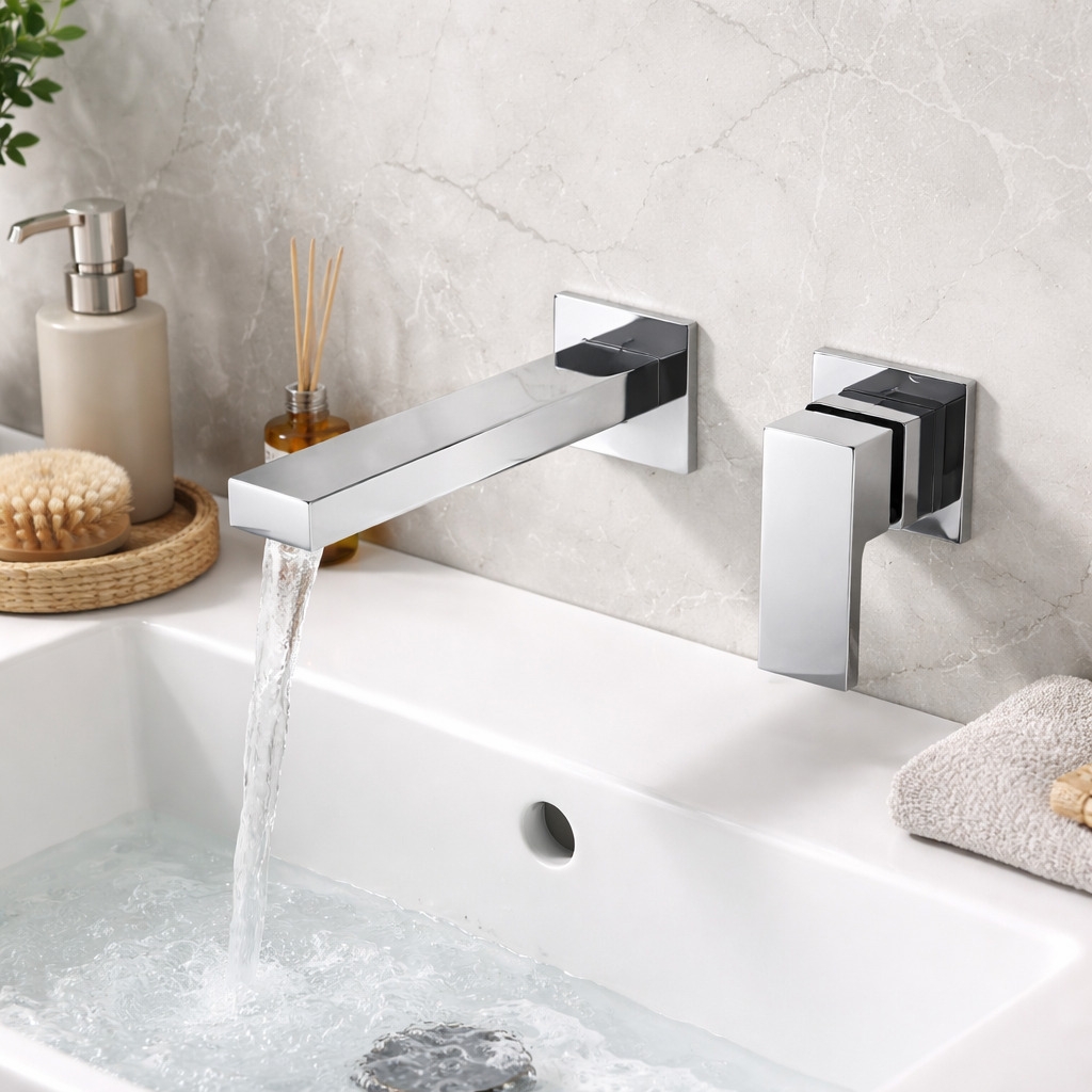 Wall mounted Basin Mixer ARS, chrome
