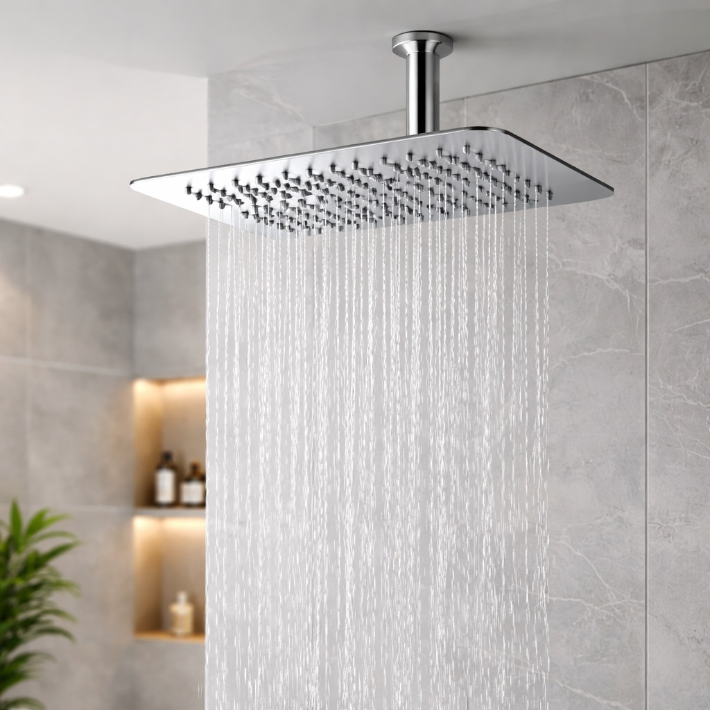 Shower Head CARRE 200x200x2, chrome