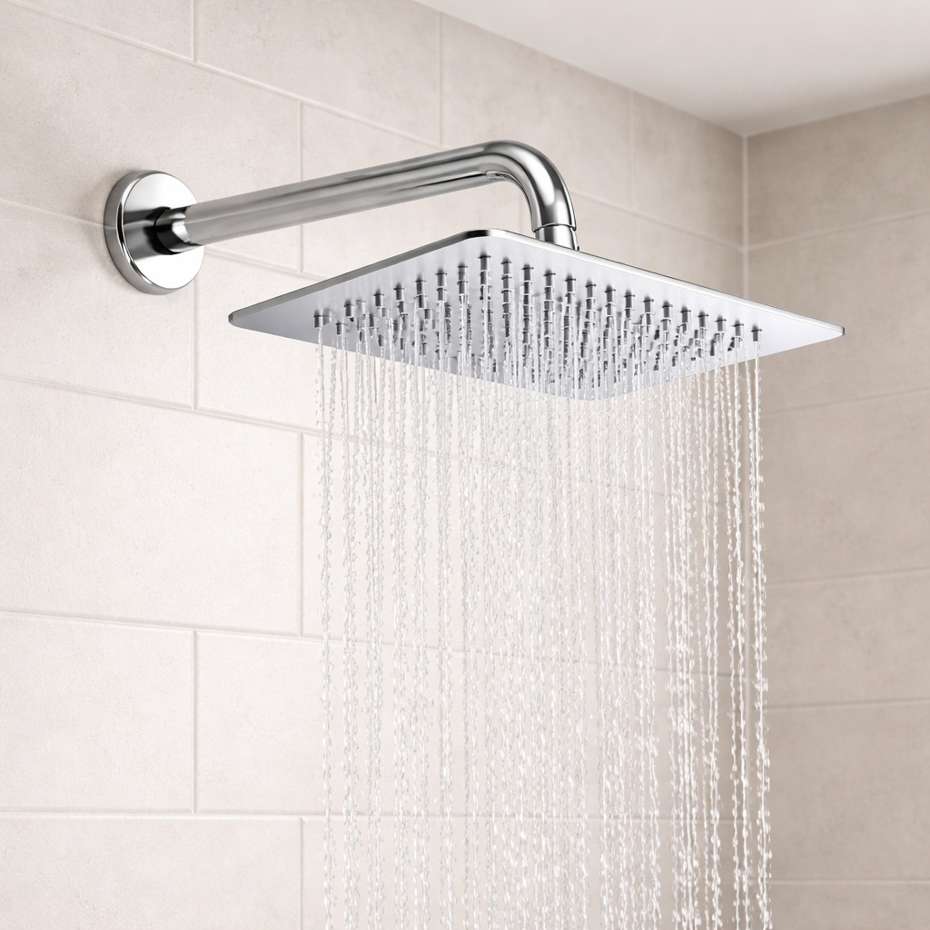 Shower Head CARRE 250x250x2, Chrome