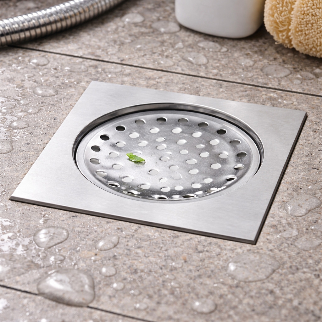 Drainer SS square flat plastic coating
