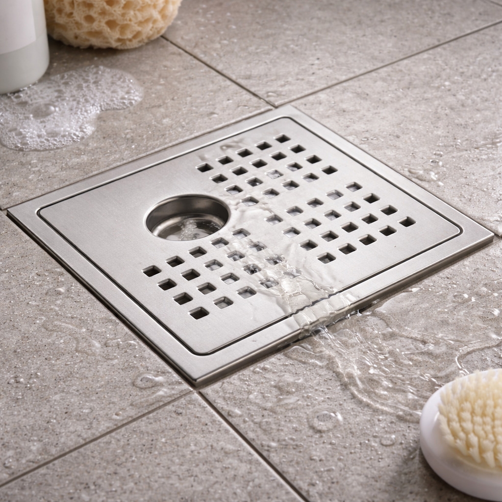 Square Drain Frame With Screw Hole